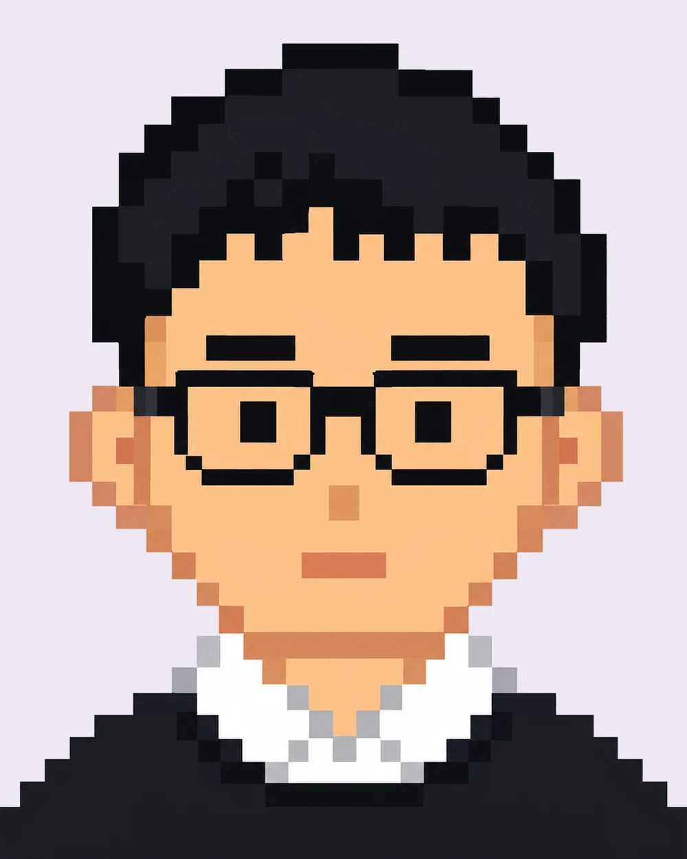 代表 西原一輝のプロフィール画像（ピクセルアートの似顔絵）